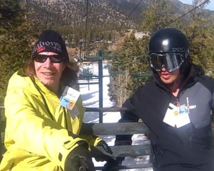 What happens in Vegas,...snowboarden in Las Vegas