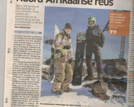 Snowboard Toubkal in the media