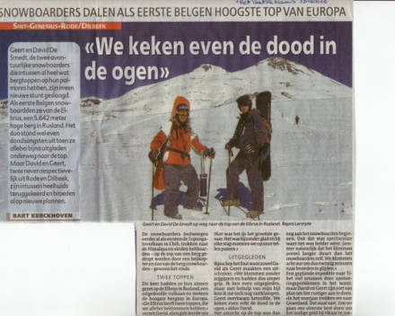 Press articles previous expeditions