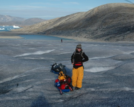 Snowkite expedition Greenland ice cap August 2007