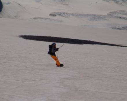 Snowkite expedition Iceland langjokull glacier june 2007