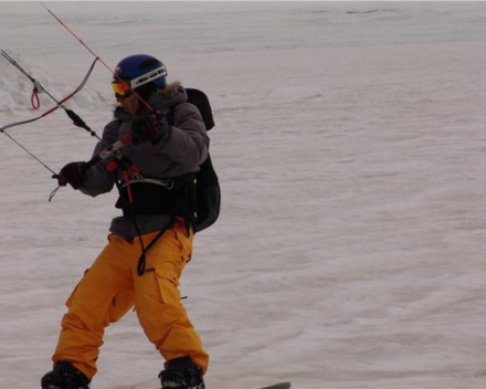 Snowkite expedition Iceland langjokull glacier june 2007