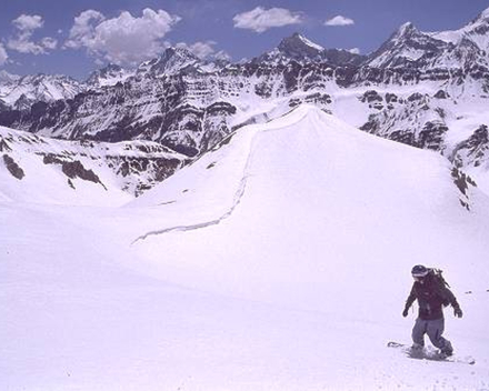 Snowboard/sandboard expedition Chile december 2005