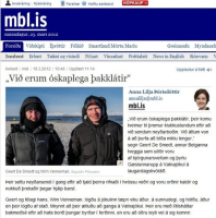  Icelandic newspaper article